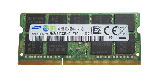 Samsung M474B1G73BH0-YK0 8GB DDR3 1600Mhz 1Rx8 SoDimm PC3-12800 non-ECC Unbuffered CL11 204-Pin SoDimm 1.35V Memory Module for Laptop