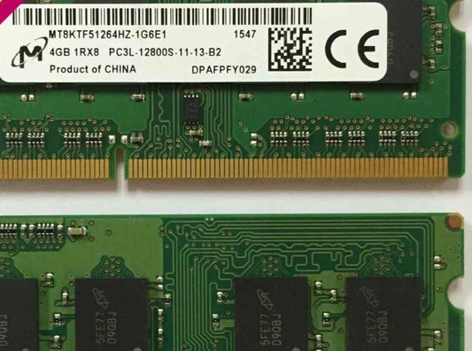 Micron MT8MTF51264HSZ-1G6E2 DDR3L 4GB 1Rx8 1600MHZ For Laptop