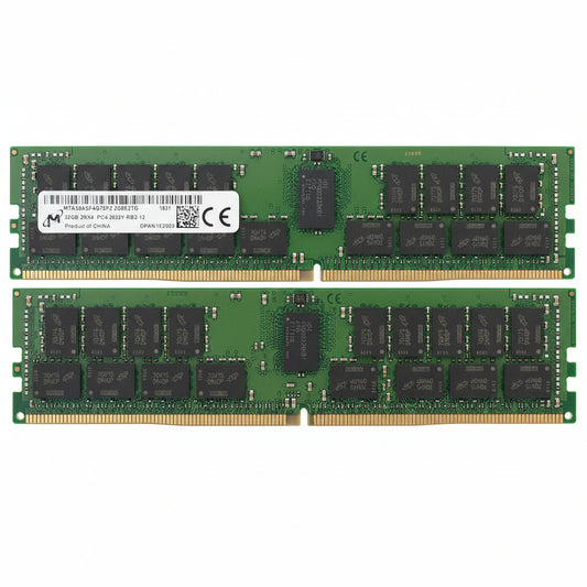 Micron MTA36ASF4G72PZ-2G9E2TG 32GB DDR4 2933Mhz PC4-23400 2Rx4 Registered ECC CL21 288-Pin DIMM 1.2V Memory module for Server