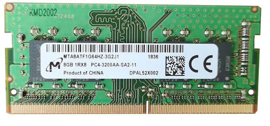 Micron MTA8ATF1G64HZ-3G2J1 8GB 1RX8 DDR4 3200MHz PC4-25600 non-ECC Unbuffered CL22 260-Pin SoDimm 1.2V Memory Module For Laptop