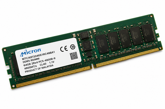 MTC40F2046S1RC48BA1 Micron DDR5 RDIMM Server Memory | Micron Memory Module