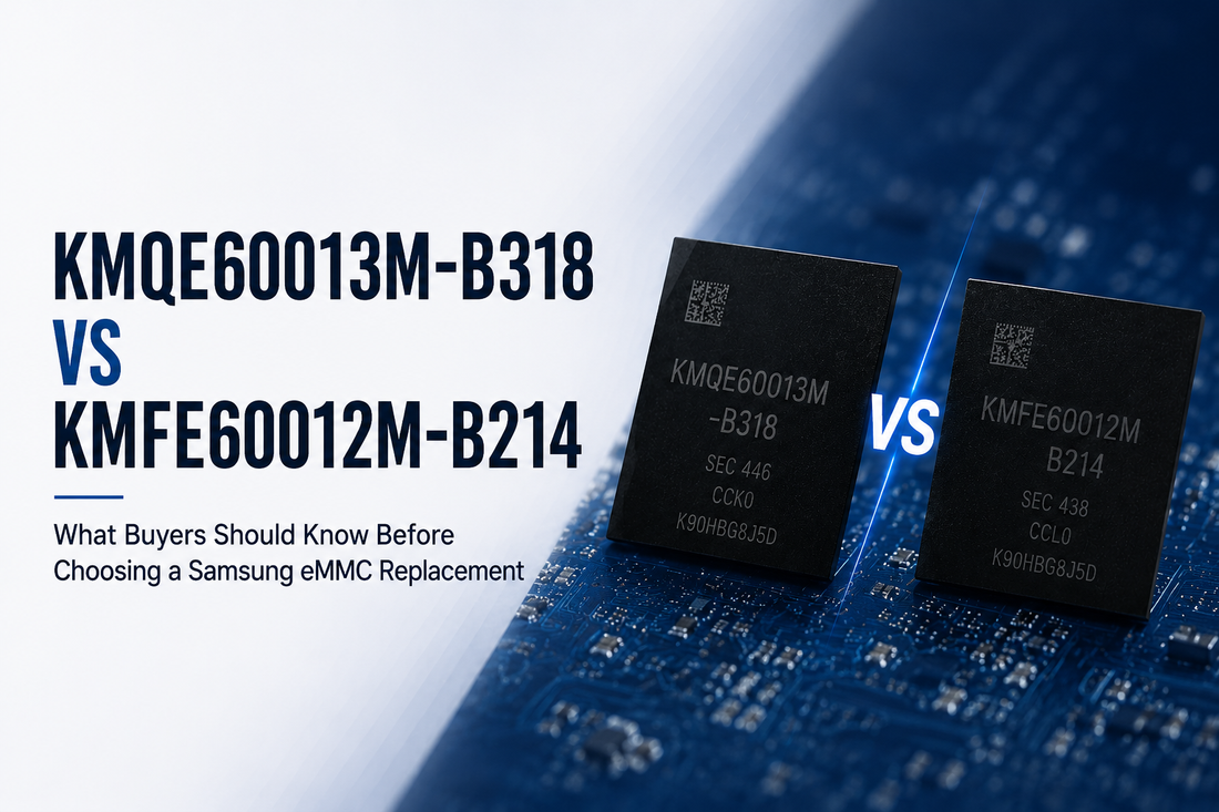 KMQE60013M-B318 vs KMFE60012M-B214: What Buyers Should Know Before Choosing a Samsung eMMC Replacement