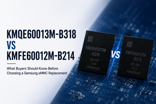 KMQE60013M-B318 vs KMFE60012M-B214: What Buyers Should Know Before Choosing a Samsung eMMC Replacement