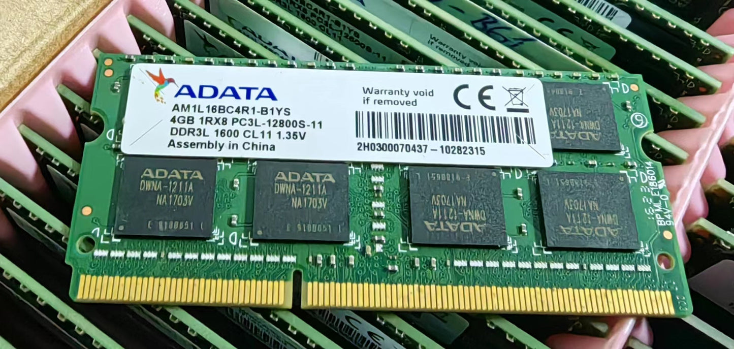 Micron MT8MTF51264HSZ-1G6E2 DDR3L 4GB 1Rx8 1600MHZ For Laptop