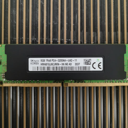 SK Hynix HMA81GU6CJR8N-XN 8GB DDR4 3200Mhz PC4-25600 1.2v 1Rx8 288Pin DIMM For Single Memory Ram for Desktop
