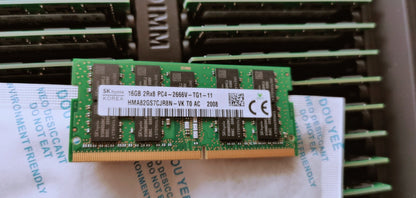 SK Hynix HMA82GS7CJR8N-VK 16GB 2666Mhz DDR4 2Rx8 PC4-21300 ECC Unbuffered CL19 260-Pin SoDimm 1.2V memory module for Laptop