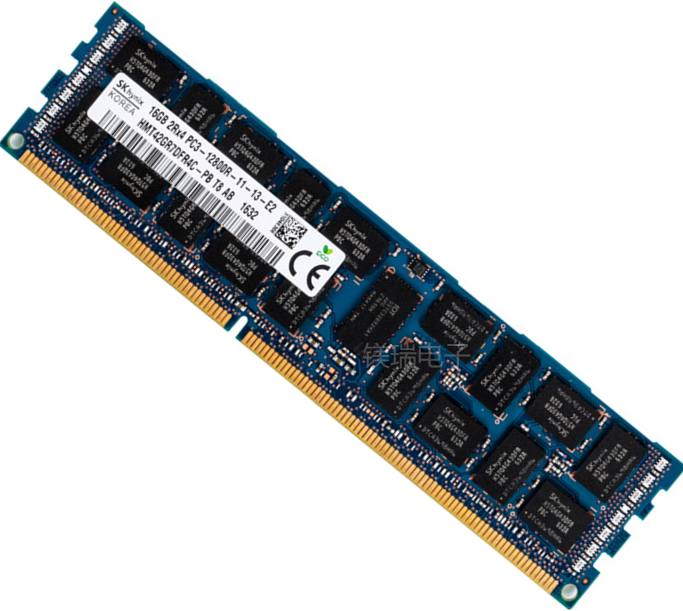 SKHynix HMT42GR7DFR4C-PB 16GB DDR3 1600MHz PC3-12800 ECC Registered CL11 240-Pin DIMM VLP memory module for Server
