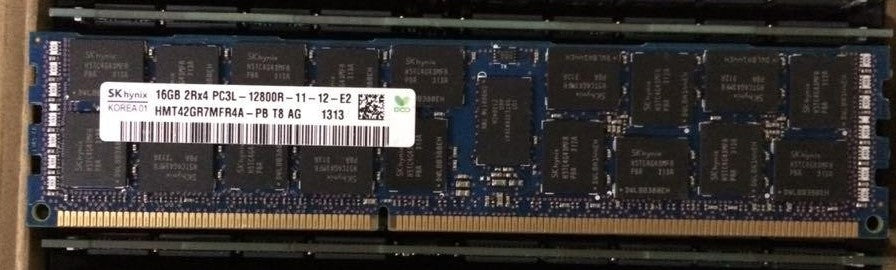 SKHynix HMT42GR7MFR4A-PB 16GB DDR3 1600MHz PC3-12800 ECC Registered CL11 240-Pin DIMM VLP memory module for Server