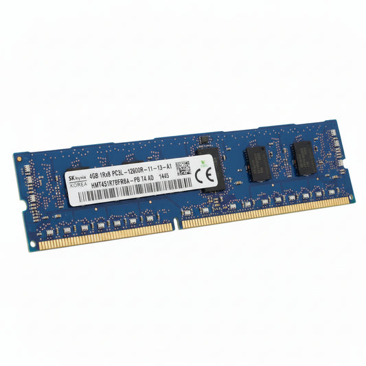 SKHynix HMT451R7BFR8A-PB 4GB DDR3 1600MHz PC3-12800 ECC Registered CL11 240-Pin DIMM VLP memory module for Server
