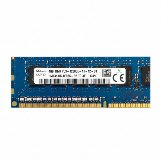 SKHynix HMT451U7AFR8C-PB 4GB DDR3 1600MHz PC3-12800 ECC Registered CL11 240-Pin DIMM memory module for Server
