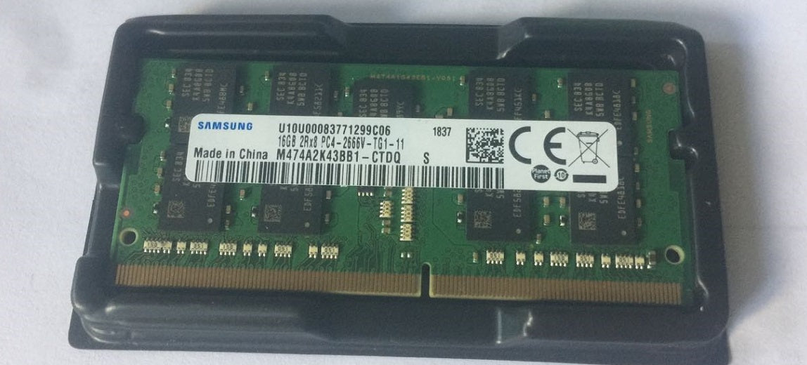 Synology NAS Ram M474A2K43BB1-CTD SAMSUNG 16GB DDR4 2666Mhz 2Rx8 PC4-21300 ECC Unbuffered CL19 260-Pin SoDimm 1.2V Memory Module for Synology DS1618+ DS1819+ DS2419+