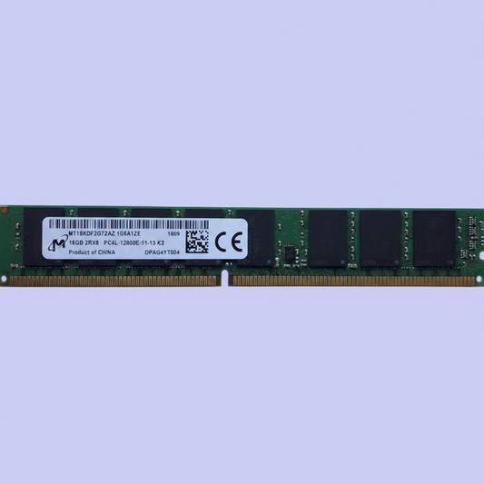 Micron MT18KDF2G72AZ-1G6A1 16GB DDR3 1600Mhz PC3-12800 ECC Unbuffered CL11 240-Pin DIMM 1.35V VLP Memory Module For server