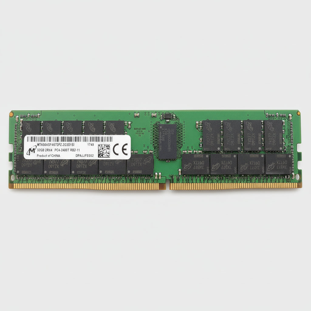Micron Server Ram MTA36ASF4G72PZ-2G3D1SI 32GB 2400Mhz DDR4 PC4-19200 2Rx4 ECC CL17 288-Pin DIMM 1.2V Memory module for Server