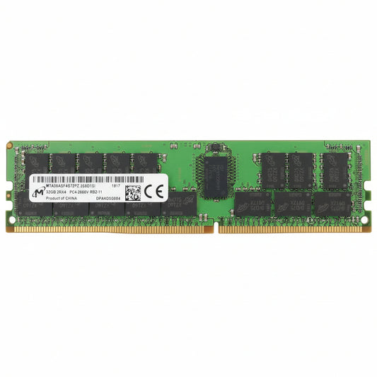 Micron MTA36ASF4G72PZ-2G6D1 32GB DDR4 2666MHz PC4-21300 Registered ECC CL19 288-Pin DIMM 1.2V Memory Module for Server