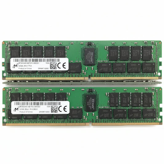 Micron MTA36ASF4G72PZ-2G9E2UI 32GB DDR4 2933Mhz PC4-23400 2Rx4 Registered ECC CL21 288-Pin DIMM 1.2V Memory module for Server
