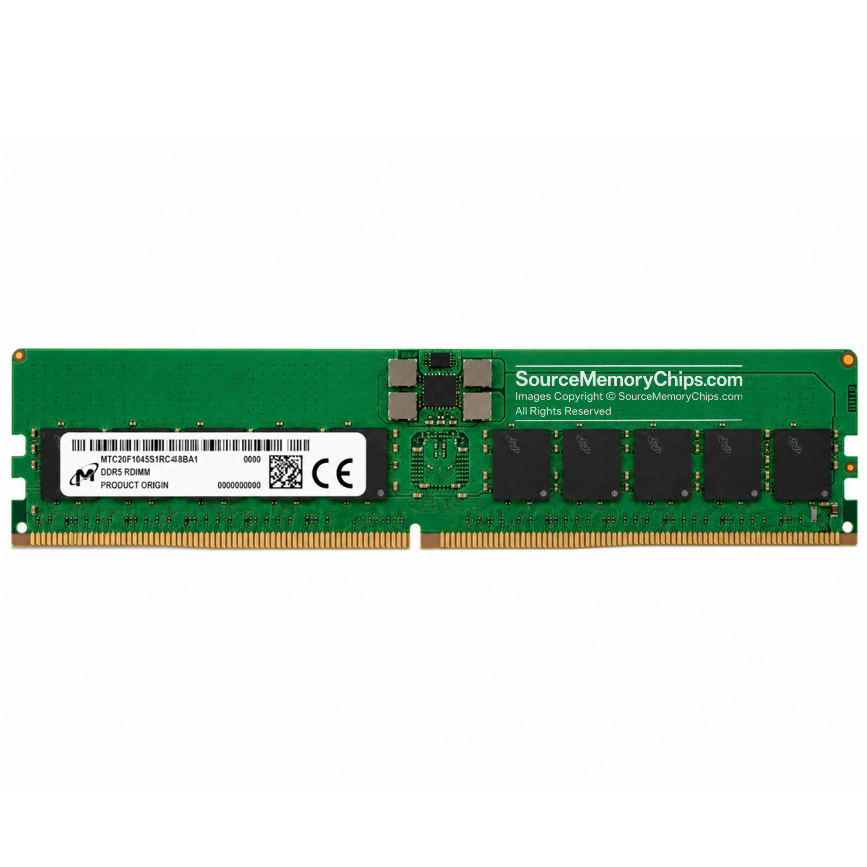 Micron MTC20F1045S1RC48BA1 32GB DDR5-4800 ECC RDIMM Server Memory