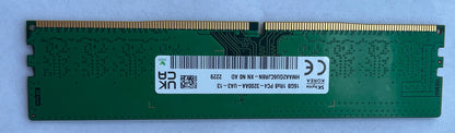 SKHynix HMAA2GU6CJR8N-XN 16GB DDR4 3200Mhz 1Rx8 PC4-25600 non-ECC Unbuffered CL22 288-Pin DIMM 1.2V Memory Module for Desktop