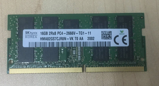 SK Hynix HMA82GS7CJR8N-VK 16GB 2666Mhz DDR4 2Rx8 PC4-21300 ECC Unbuffered CL19 260-Pin SoDimm 1.2V memory module for Laptop